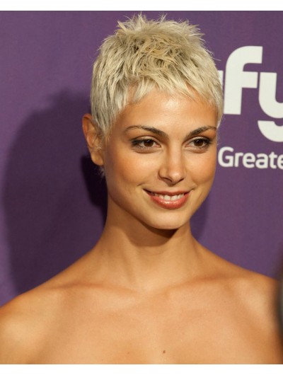 Morena Baccarin S Short Blonde Hair Wig Short Wigs For Women