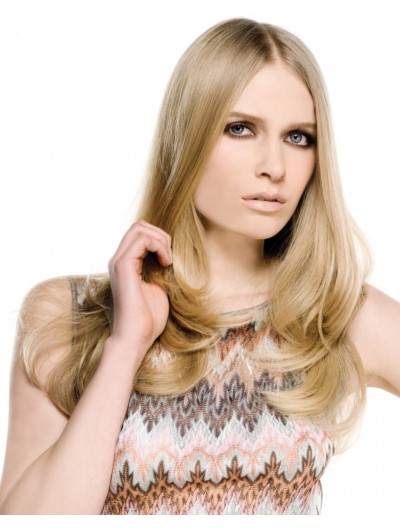 Youthful Long Hairstyle Synthetic Wavy Wig